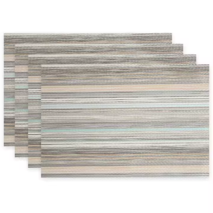 Juego de 4 manteles individuales de Vinilo PVC lavables y resistentes al calor para mesa de cocina de 30x45 cm. - 1