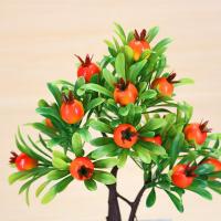 Planta Artificial De Bonsái De Frutas Con Naranja Manzana Limón Decoración Para El Hogar Y Sala De Estar Arbolado Falso De Tamaño Pequeño - details 33