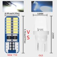 Lámpara De Interiores Para Coche LED T10 W5W Canbus 3014 24SMD 194 168 Luz Blanca Universal 12V 6000K Sin Errores 10/20PC - details 3