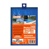 LILI HOME Toldo Lona Azul Protector de Polietileno 70 gramos por metro cuadrado. Dimensiones Disponibles: 2 x 3 / 3 x 4 / 4 x 5 / 5 x 8 / 6 x 8 / 6 x 10 / 8 x 12. Totalmente impermeable, ideal para proteger contra la lluvia y la humedad - details 5