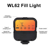 Luz De Video LED Portátil Recargable Para Fotografía DSLR Camcorder Gopro Vlog 3 Colores 3000K-7000K Mini Luz De Ambiente Para Cámara - details 10