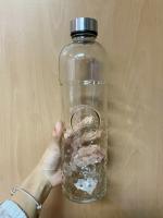 3 Botellas Cristal Vintage 1 litro con Tapa Acero Inoxidable, Sin fuga,s Resistente para Agua Bebidas, Refresco, Botella de Vidrio Decorativa Para Coleccion Cocina Viaje Portable - Urban Living - details 3