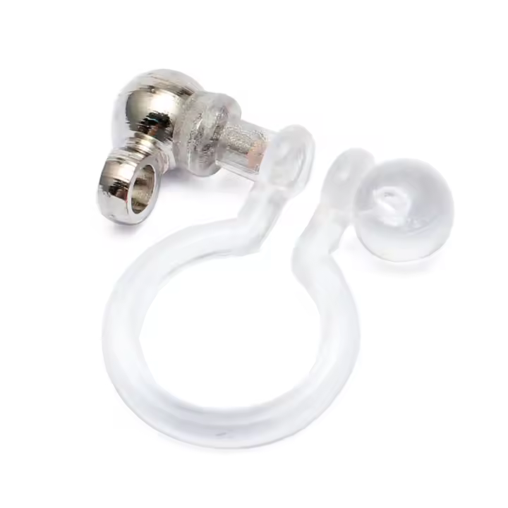 10pcs Convertidor De Clip Para Orejas En Acero Inoxidable Para Joyería Hecha a Medida No Perforada Accesorios De Componentes Para Joyería - 1