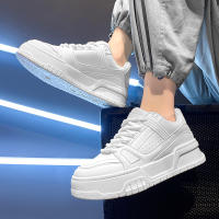 Zapatos De Deporte Para Hombre En Blanco Con Suela Gruesa Y Transpirables Zapatillas Casuales Ligeros Para Correr Y Tenis - details 8