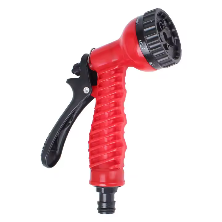 Pistola De Agua Multifuncional Para Jardín Con Siete Funciones Lanzador De Sprays Para Lavado De Coche Y Riego Del Jardín Material PP - 1