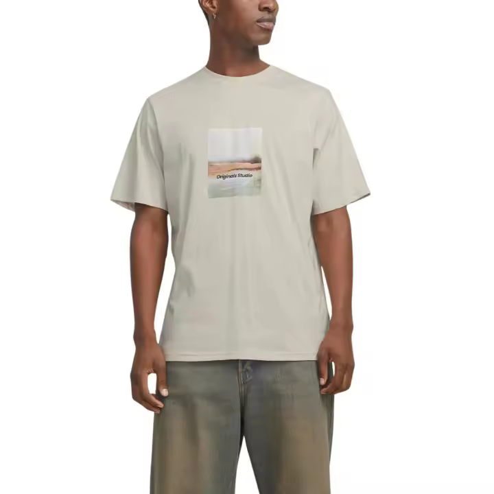 JORVESTERBRO NEWTON BOXFRONT TEE SS BF Moonbeam - 1