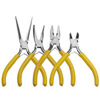 Kit De Equipo Herramientas Para Joyería DIY Acrílico Herramienta Multifuncional De Acero Carbono Tijeras De Cable Agujas Largas Nariz Redonda - details 0