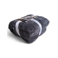 Manta Gruesa de Sofá y Cama Corazones en Color Gris Oscuro – Sedalina Suave con Sherpa, Calidez Garantizada- Mercatienda - details 2