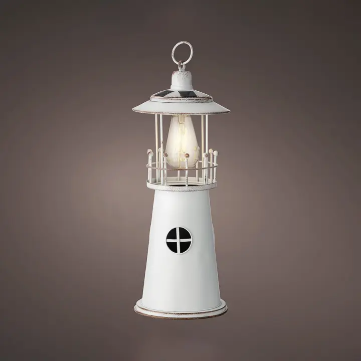 Faro Solar Lumineo con Bombilla de Filamento de Led y Luz Cálida - 1