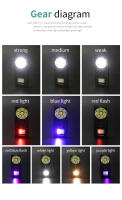 Linterna LED Recargable EDC De Portátil Con Llave De Rescate Impermeable 10 Modos De Iluminación Super Brillante Con Magnético Para Exteriores - details 5