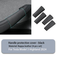 Cubiertas De Manija De Puerta Interior Para Tesla Model 3 Highland 2024 4PCS Cuero Napa Accesorios Para Manos De Puerta - details 10