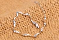 Pulsera de Plata de Ley 925 elaborada con circonitas Blancas brillantes para Mujeres y niños - details 0