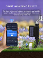 Controlador De Riego Inteligente Tuya WiFi Con Medidor De Flujo Integrado Y Energía Solar Sprinkler De Rociado Por Drip Sistema De Irrigación Automático Resistente Al Agua IP65 - details 6