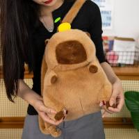 Mochila De Peluche Capybara Kawaii Moda Muñeco De Peluche Bolsa De Hombro Para Niños Bolsa Miniatura Regalo Para Novia - details 4
