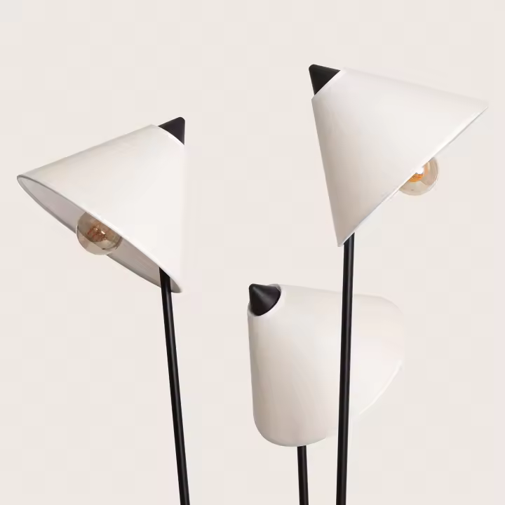 Ledkia Lámpara de Pie Metal Bells Blanco - 1