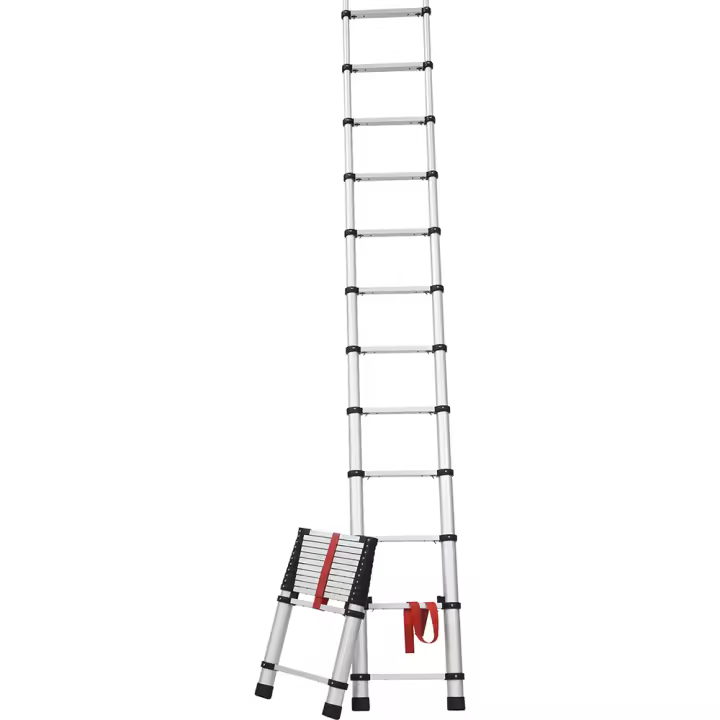 Orework Escalera Telescópica Profesional de Aluminio 9 Peldaños 2,45 M - 1