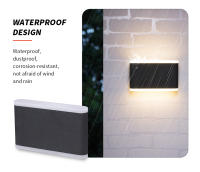 Lámpara De Pared LED Impermeable IP66 Para Exterior Y Interior Iluminación Para Jardín Pasillo Dormitorio Sala De Estar Estilo Moderno - details 1