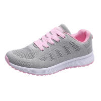 Zapatillas De Correr Para Mujer 2023 Verano Outdoor Caminar Y Correr Entrenadores Negro Zapatillas De Deporte Air Cushion Zapatos De Correr Para Mujer Transpirables Con Tecnología Flywire - details 0