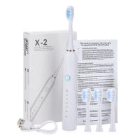 Cepillo De Dientes Eléctrico Sonic Recargable 6 Modos Electrónicos Con Cabezas De Reemplazo Impermeable Limpia Para Adultos - details 9