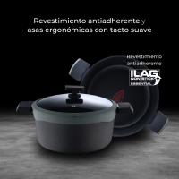Cacerolas Ø24cm(4,7L)Ø28cm(7,2L), Cazo Ø16cm(1,3L) y Sartenes Ø20Ø24Ø28cm en Aluminio fundido con tapas GASTRO REECO MasterPRO - details 3