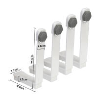 Portador De Sábanas De Cama Individual Clip Antideslizante Para Ropa Y Accesorios De Hogar Material Plástico Fijo a Ángulo - details 4