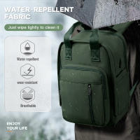 Mochila De Viaje Impermeable Y Ligera Para Mujer Con Carga USB Capacidad Grande Bolsa De Hombro Con Computadora Portátil Interfaz - details 4
