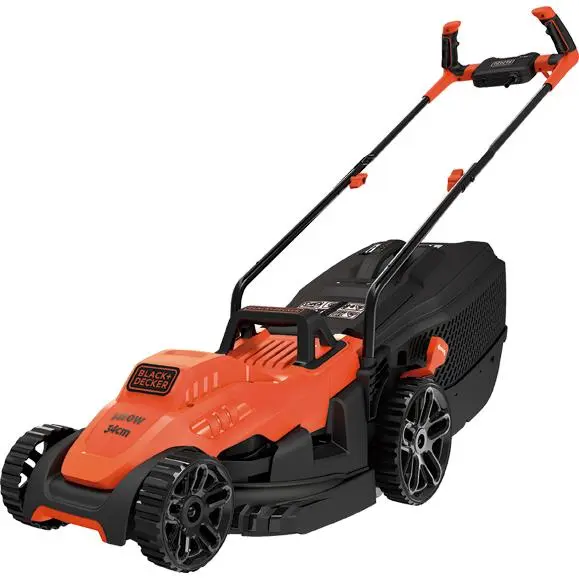 Cortacésped Black & Decker BEMW461BH-QS 1400W 34CM - Motor Potente - 1