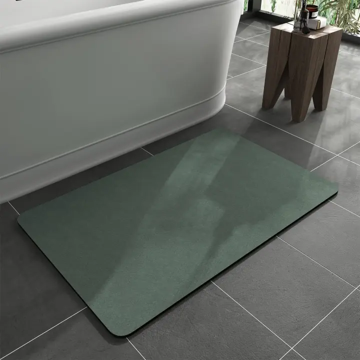 VIKAMA Alfombra De Baño Antideslizante Diatomea Absorbente Y Secado Rápido Material PVC Rectangular Para El Hogar Y El Dormitorio - 1