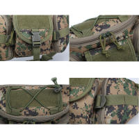 Bolsa De Cintura Para Hombres Impermeable Táctica Con Sistema MOLLE Y Patrón De Camuflaje Para Caza Senderismo Y Escalada Bolsa De Teléfono Móvil De Nylon Bolsa De Combate - details 3