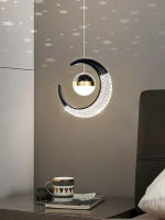 Modern Chandelier De Lámpara De Vidrio Translúcido Alta Calidad Ajustable Para Decorar Comedor Y Dormitorio Estilo Luna Dorada - details 7