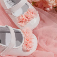 Zapatos De Princesa Para Bebés Nuevos Niñas Con Lazo Tiesa Suela Antideslizante Bajo La Boca Suave Casual Para Niñas 0-18M - details 6