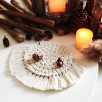 Mantelera De Algodón Tejida a Mano Estilo Bohemio Con Borlas No Esmerilada Antideslizante Para Taza Alfombrilla De Mesa Decorativa - details 19