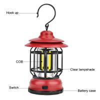 Lanterna De Camping LED Con 2 Modos De Iluminación COB Recargable Para Senderismo Emergencias Apagones Uso Interior Y Exterior - details 4