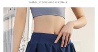 Shorts De Yoga Para Mujer Con Bolsillo Doble Capa De Tela Deportiva Fitness Running Entrenamiento En El Gimnasio - details 2