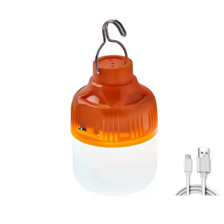 Luz Portátil Para Camping Recargable Por USB Con Bombilla LED Iluminación De Emergencia Para Exteriores Y Pícnic Colgante En Tienda - 1