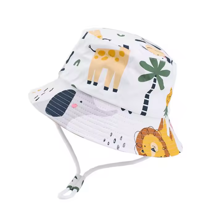 Gorro De Pescador Infantil De Verano Panamá Para Niñas Y Niños Protección UV Sombrero De Sol Para Niños Y Niñas Ajustable Todoterreno - 1