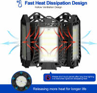 Lámpara De Techo LED Deformable 150W Para Garage 15000LM 6500K Base E27/E26 Iluminación Para Basements Almacén Y Workshop - details 5