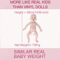 Muñeca Reborn De Silicona Completa IVITA WG1554 14.96 Pulgadas 1.58 Kg Muñeca De Bebé Realista Para Niñas Juguetes Educativos DIY - details 2