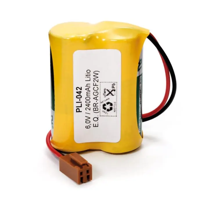 Batería de Litio Nimo 6V 2400mah con Conector BR-AGCF2W y Cables - 1