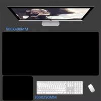 Alfombrilla De Ratón Negra Grande De Goma Natural Sencilla Para Escritorio De Oficina Y Gaming Compatible Con Teclado Y Laptop - details 0
