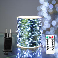 Luces De Hada Impermeables Verdes Con Control Remoto 200M Decoración Para Bodas Navidad Y Halloween Cuerda De Luces LED De 8 Modos - details 3