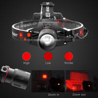 Linterna Frontal LED 3 Modos Zoomable Torcha Frontal 18650 Luz De Pesca Roja Azul Verde Morada 395nm UV Para Caza - details 4