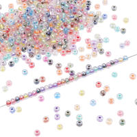 Acerca De 300 Piezas De Perlas De Arroz De Vidrio De Alta Calidad Hechas a Mano Perlas Coloreadas Fantasma Perlas De Núcleo Teñido Perlas Sueltas Para DIY - details 4