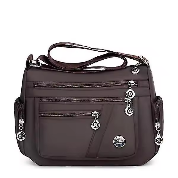 Bolso de Nailon impermeable de moda para Mujer, Bolso de un solo hombro, Bolso Cruzado, Bolso de Hombre (Negro) - 1