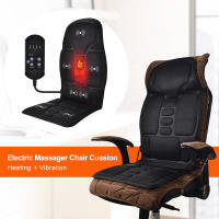 Almohada De Masaje Corporal Completo Para Coche Hogar Y Oficina Con 7 Motores Calefacción Vibration Matriz Espalda Cuello Silla Relajación Asiento 12V - details 0