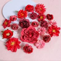 Flores Artificiales De Seda Rosa Mezcladas Para Decoración De Hogar Bodas DIY Accesorios De Flores Falsas Para Regalos - details 0