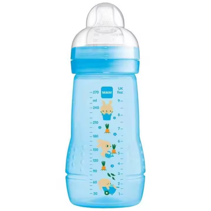 Mam Bottle Easy Active Baby Biberón Azul +2M 270Ml - 1