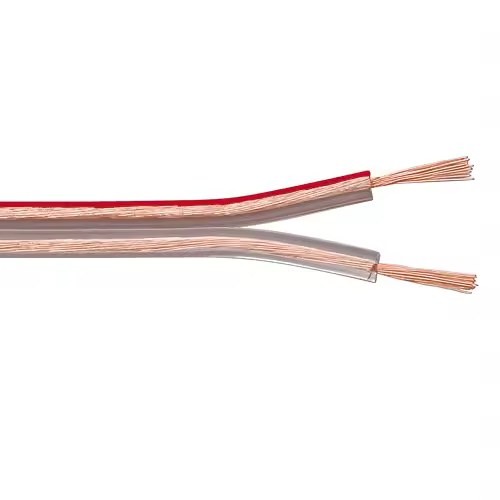 Cable para altavoz 2x 2.5 mm 100 M Transparente - 1