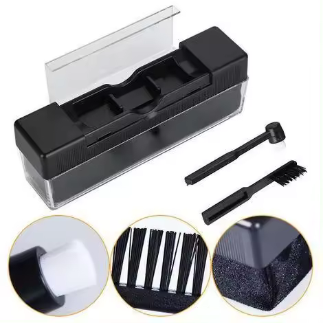 Kit de limpieza de discos de vinilo combinados Kit de limpieza de discos con petite brosse Kit de limpieza de discos fonográficos Lp dontodent - 1