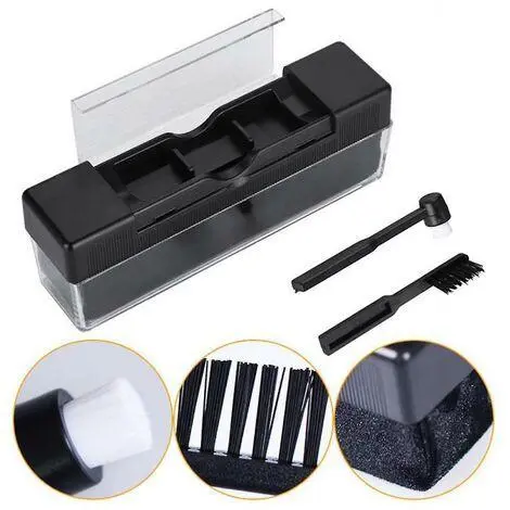 Kit de limpiezas de discos de vinilo combinado Kit de limpiezas de discos con Petite Brosse Kit de limpiezas de discos fonograficamente - 1